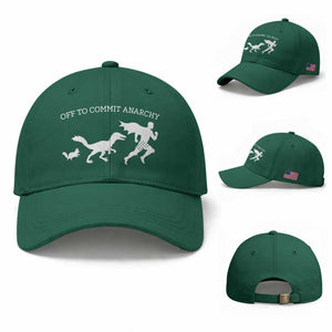 Funny Princess Cat Sci Fi Gift Baseball Cap Off To Commit Anarchy TS12 Baseball Cap Universal Fit Irish Green Print Your Wear