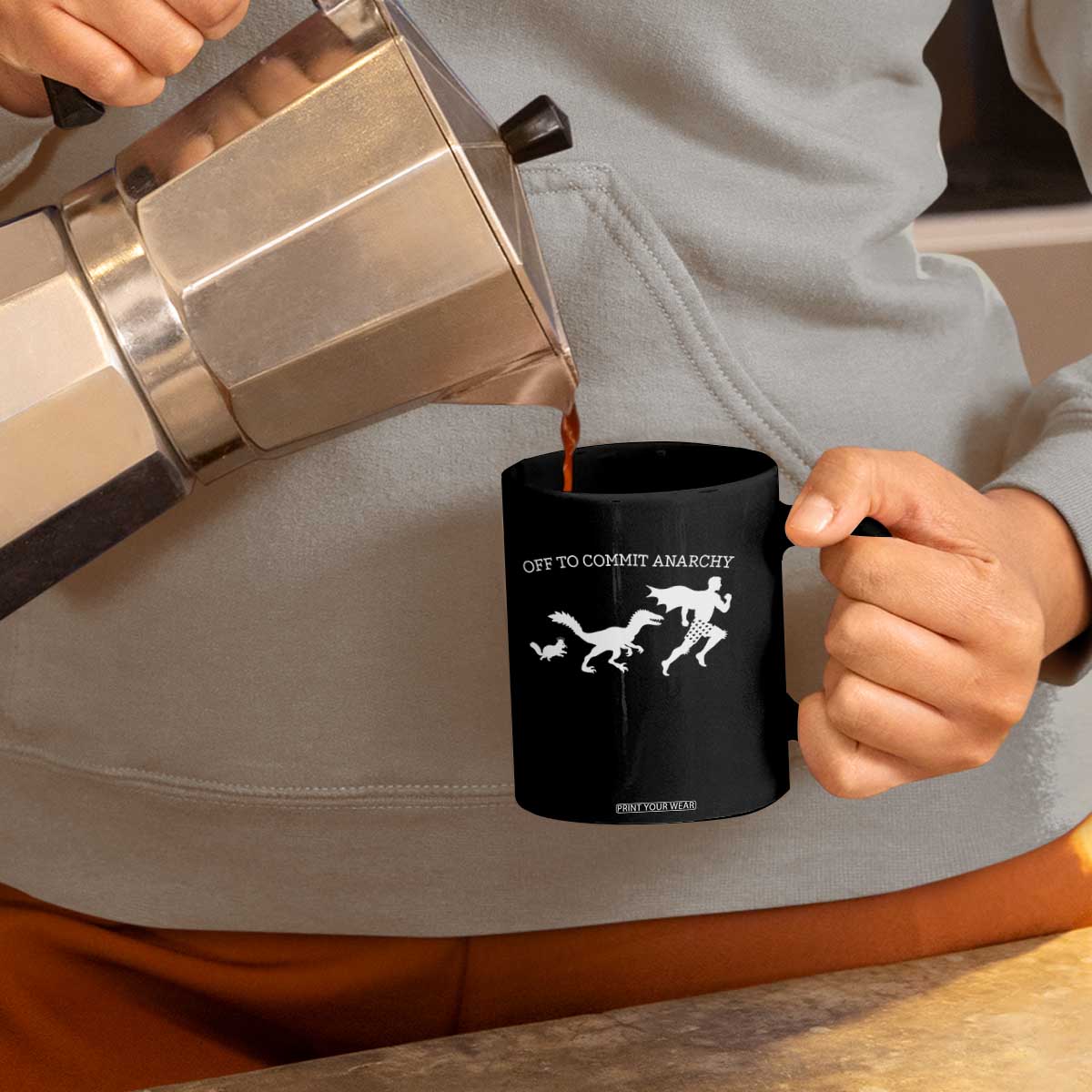 Funny Princess Cat Sci Fi Gift Coffee Mug Off To Commit Anarchy TS12 Print Your Wear