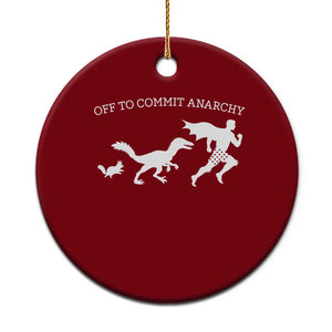 Funny Princess Cat Sci Fi Gift Ceramic Ornament Off To Commit Anarchy TS12 1pc Red Print Your Wear