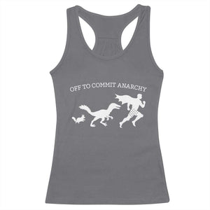 Funny Princess Cat Sci Fi Gift Racerback Tank Top Off To Commit Anarchy TS12 Charcoal Print Your Wear