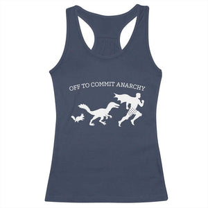 Funny Princess Cat Sci Fi Gift Racerback Tank Top Off To Commit Anarchy TS12 Navy Print Your Wear