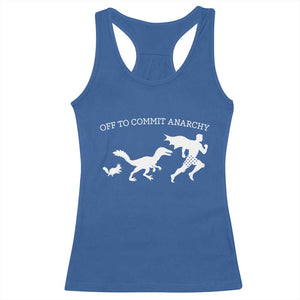Funny Princess Cat Sci Fi Gift Racerback Tank Top Off To Commit Anarchy TS12 Royal Blue Print Your Wear