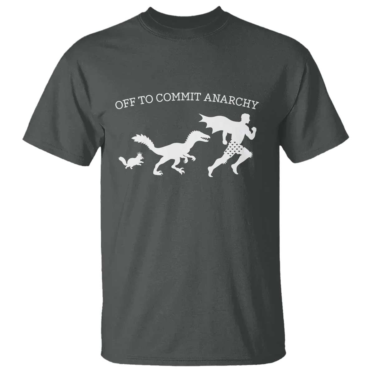 Funny Princess Cat Sci Fi Gift T Shirt Off To Commit Anarchy TS12 Dark Heather Print Your Wear