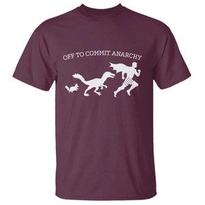 Funny Princess Cat Sci Fi Gift T Shirt Off To Commit Anarchy TS12 Maroon Print Your Wear
