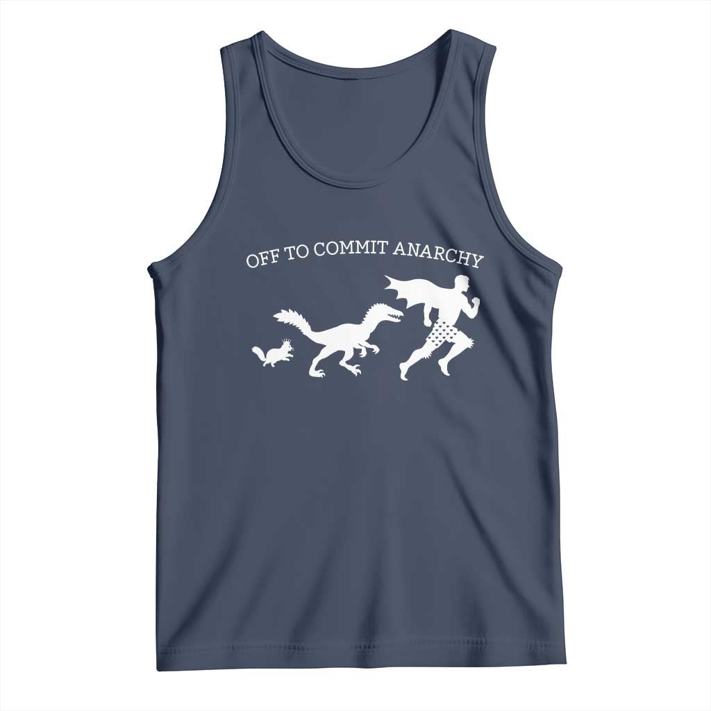 Funny Princess Cat Sci Fi Gift Tank Top Off To Commit Anarchy TS12 Navy Print Your Wear