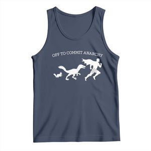 Funny Princess Cat Sci Fi Gift Tank Top Off To Commit Anarchy TS12 Navy Print Your Wear