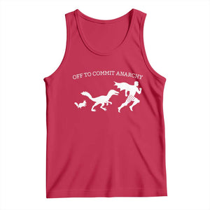 Funny Princess Cat Sci Fi Gift Tank Top Off To Commit Anarchy TS12 Red Print Your Wear