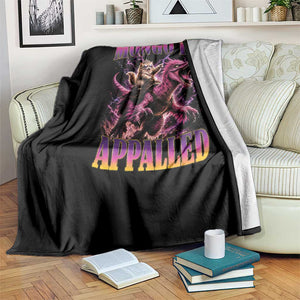 Fantasy Book Reader Geeky Cat Lover Throw Blanket Mongo Is Appalled TS12 Print Your Wear
