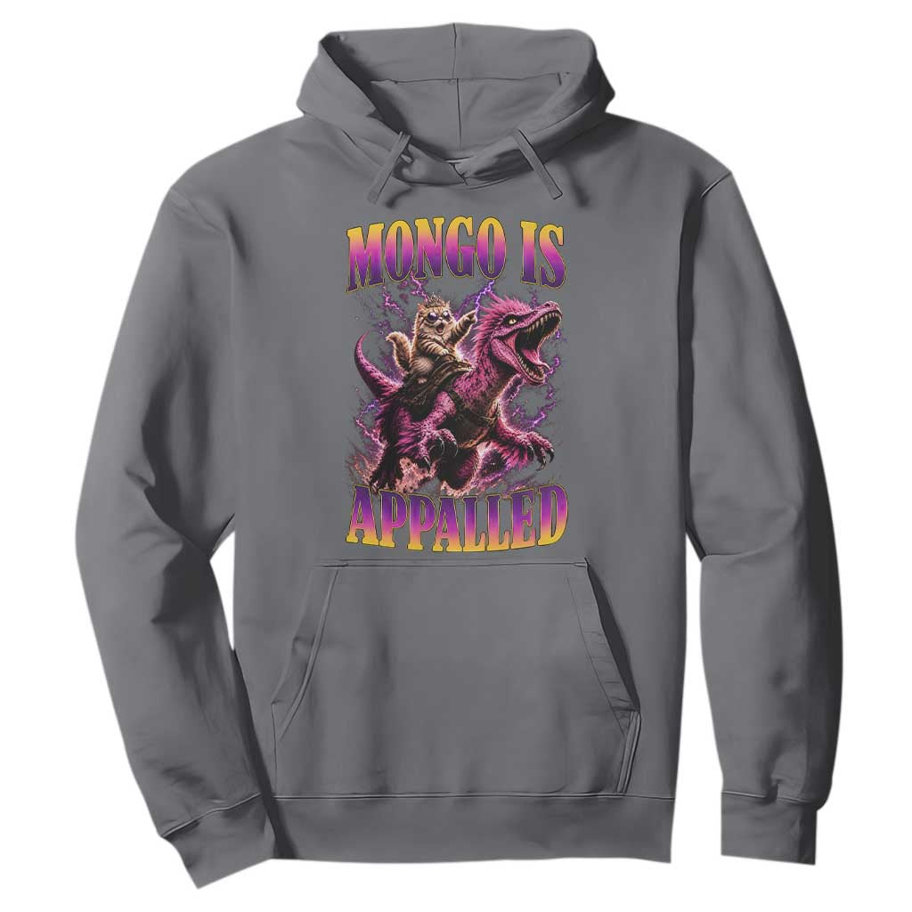 Fantasy Book Reader Geeky Cat Lover Hoodie Mongo Is Appalled TS12 Charcoal Print Your Wear
