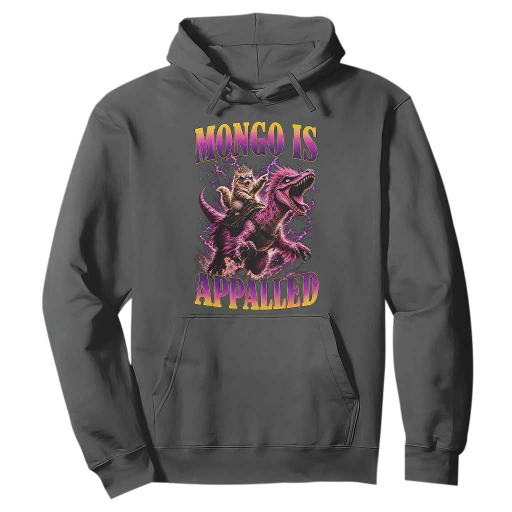 Fantasy Book Reader Geeky Cat Lover Hoodie Mongo Is Appalled TS12 Dark Heather Print Your Wear