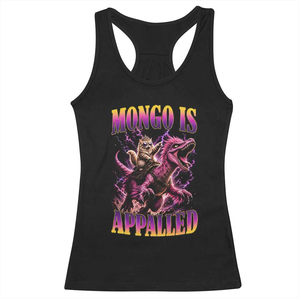 Fantasy Book Reader Geeky Cat Lover Racerback Tank Top Mongo Is Appalled TS12 Black Print Your Wear