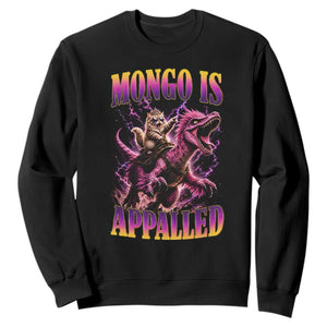 Fantasy Book Reader Geeky Cat Lover Sweatshirt Mongo Is Appalled TS12 Black Print Your Wear