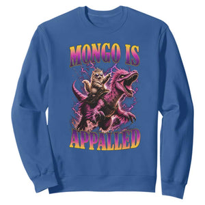 Fantasy Book Reader Geeky Cat Lover Sweatshirt Mongo Is Appalled TS12 Royal Blue Print Your Wear