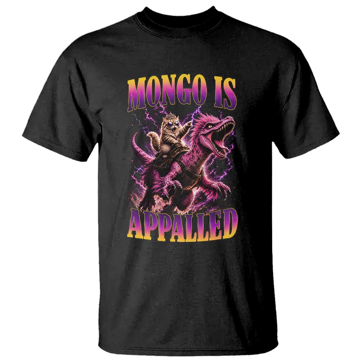 Fantasy Book Reader Geeky Cat Lover T Shirt Mongo Is Appalled TS12 Black Print Your Wear