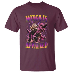 Fantasy Book Reader Geeky Cat Lover T Shirt Mongo Is Appalled TS12 Maroon Print Your Wear