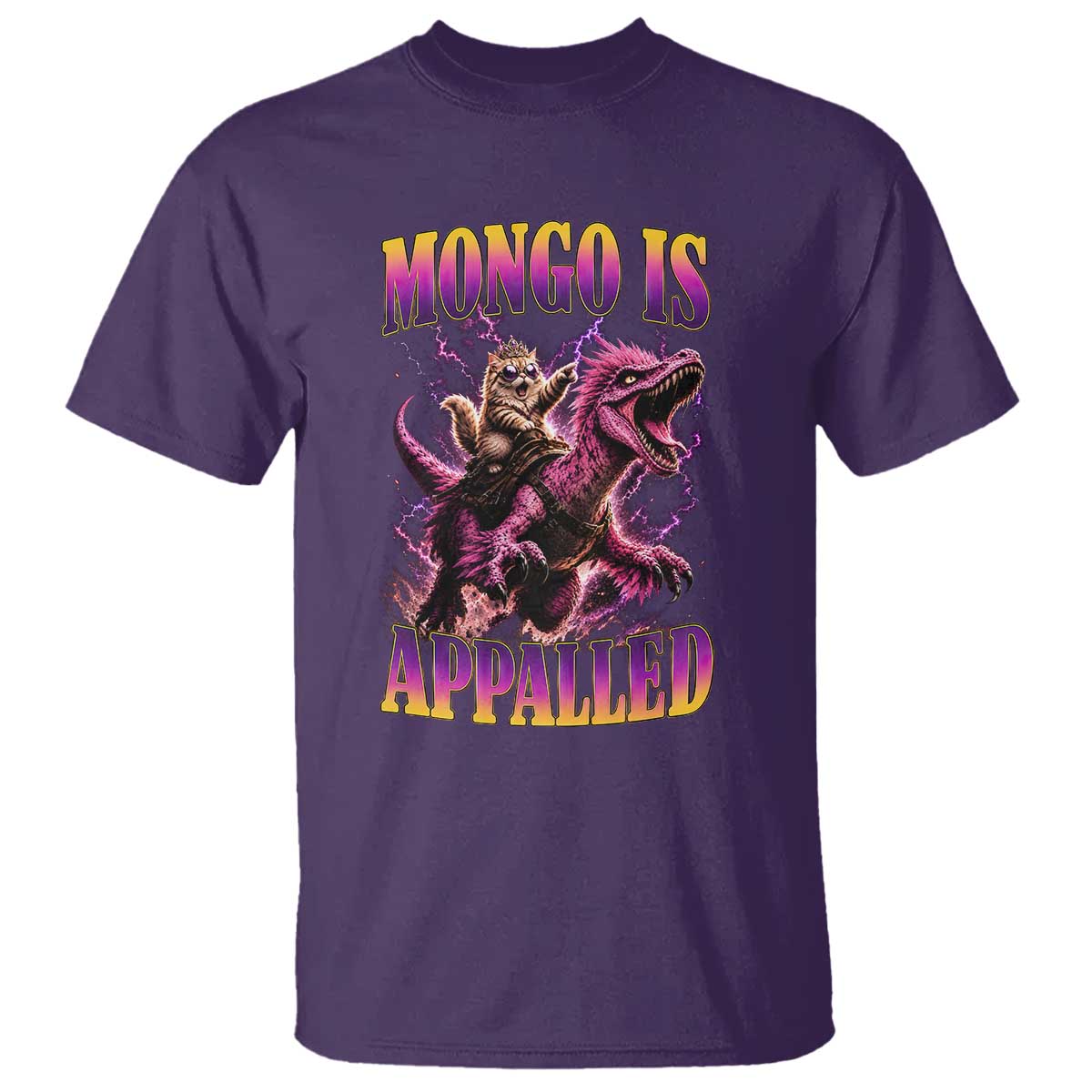 Fantasy Book Reader Geeky Cat Lover T Shirt Mongo Is Appalled TS12 Purple Print Your Wear