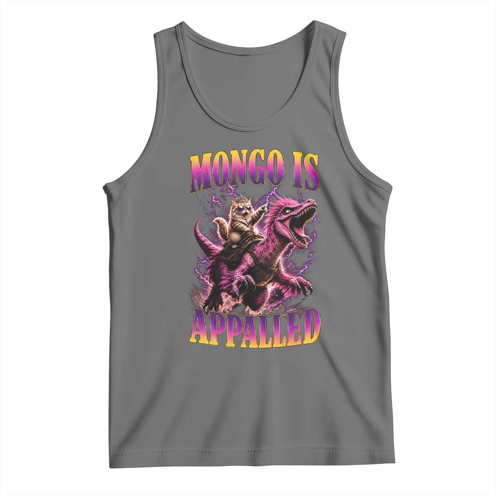 Fantasy Book Reader Geeky Cat Lover Tank Top Mongo Is Appalled TS12 Black Heather Print Your Wear