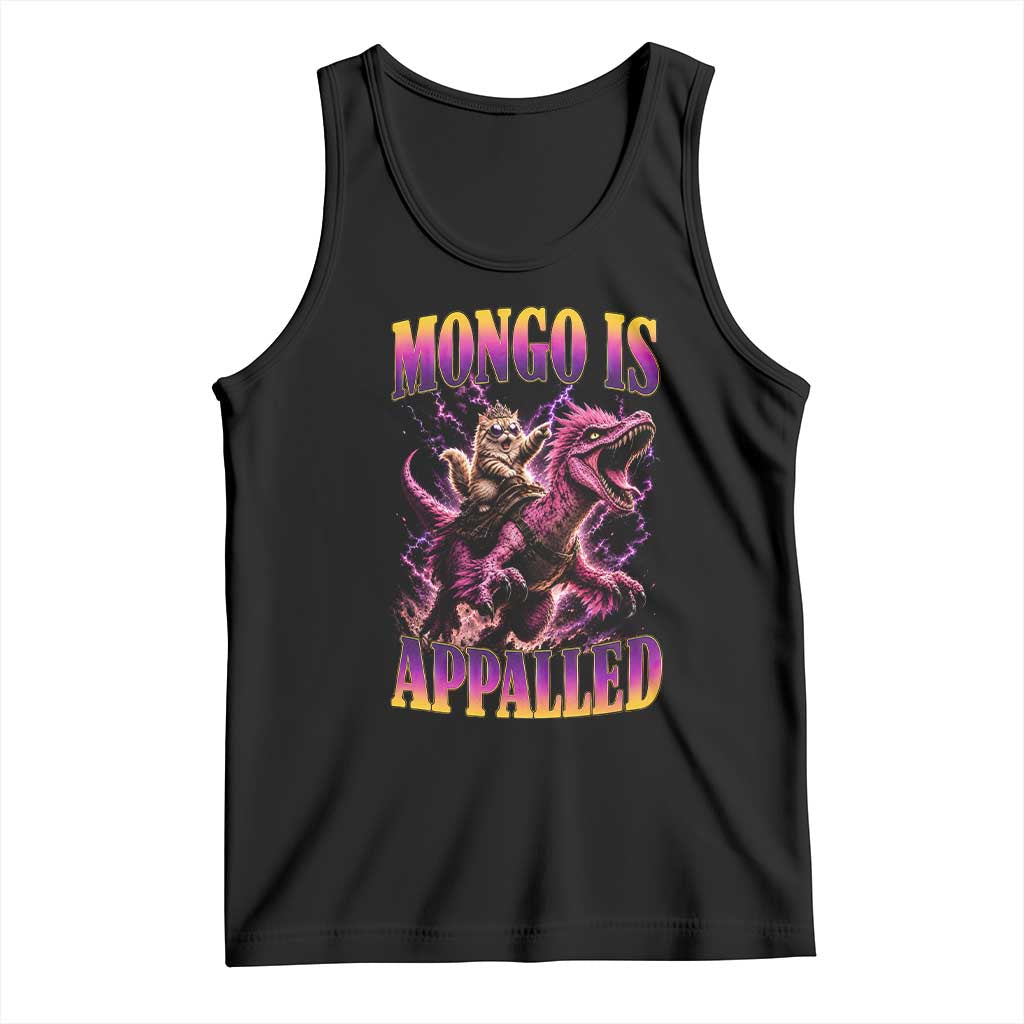 Fantasy Book Reader Geeky Cat Lover Tank Top Mongo Is Appalled TS12 Black Print Your Wear