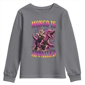 Fantasy Book Reader Geeky Cat Lover Youth Sweatshirt Mongo Is Appalled TS12 Charcoal Print Your Wear