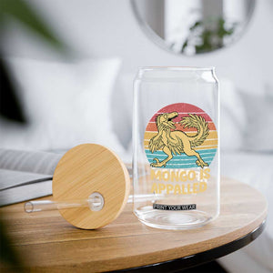Mongo Is Appalled Glass Can Funny Dinosaur Gamer Book Lover Retro Gift TS12 Print Your Wear