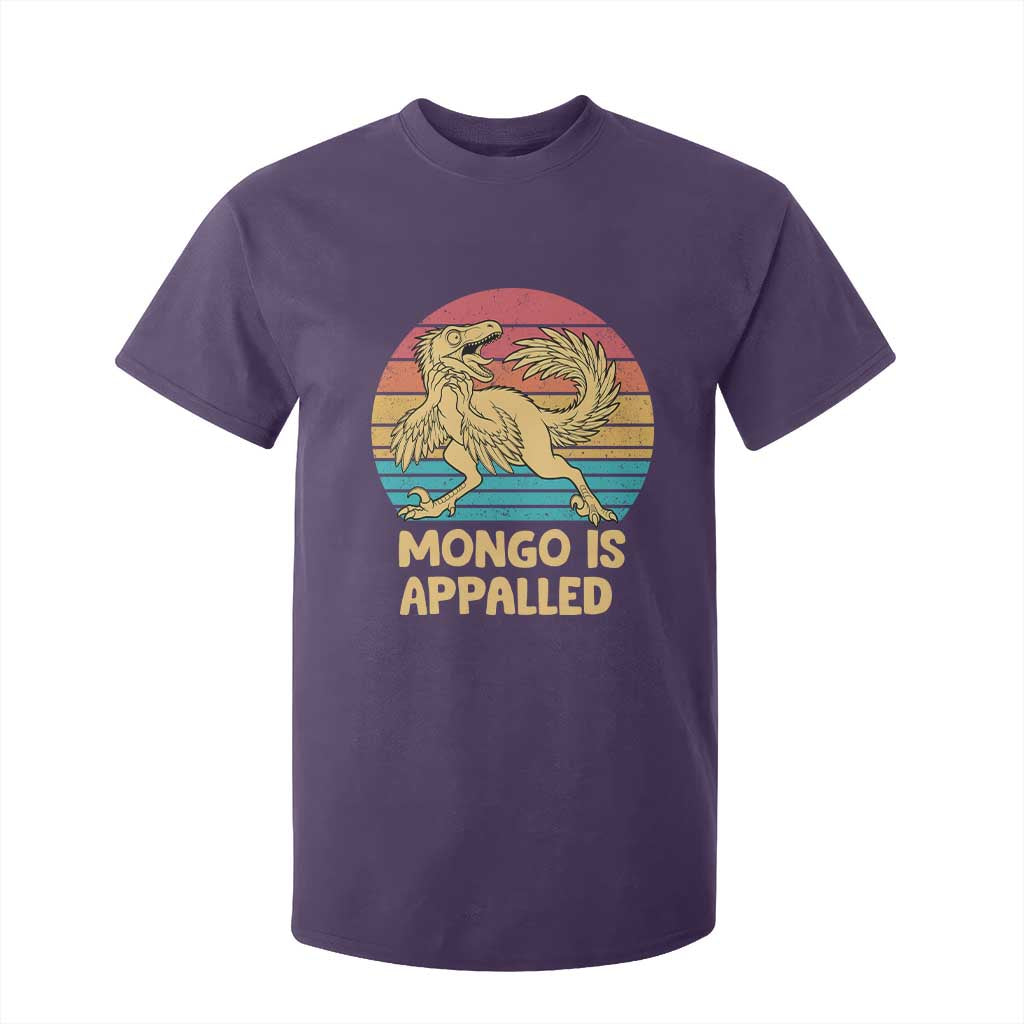 Mongo Is Appalled T Shirt For Kid Funny Dinosaur Gamer Book Lover Retro Gift TS12 Purple Print Your Wear