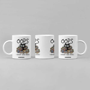 Funny Black Cat Bookworm Gift Coffee Mug Oops I Bought More Books TS12 Print Your Wear