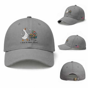 Funny Goose Book Lover Baseball Cap I Have No Shelf Control TS12 Baseball Cap Universal Fit Sport Gray Print Your Wear