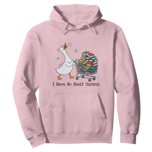 Funny Goose Book Lover Hoodie I Have No Shelf Control TS12 Light Pink Print Your Wear