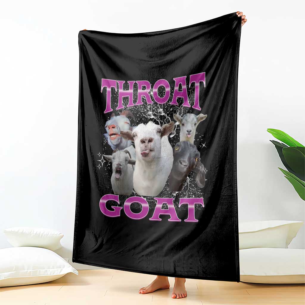 Funny Dirty Humor Throw Blanket Throat Goat TS12 Print Your Wear