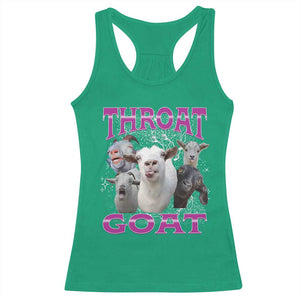 Funny Dirty Humor Racerback Tank Top Throat Goat TS12 Irish Green Print Your Wear