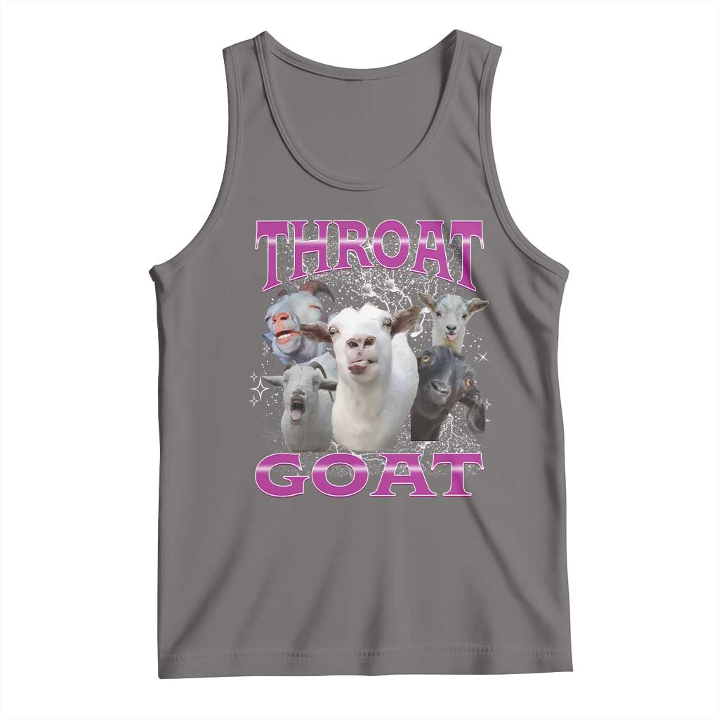 Funny Dirty Humor Tank Top Throat Goat TS12 Deep Heather Print Your Wear