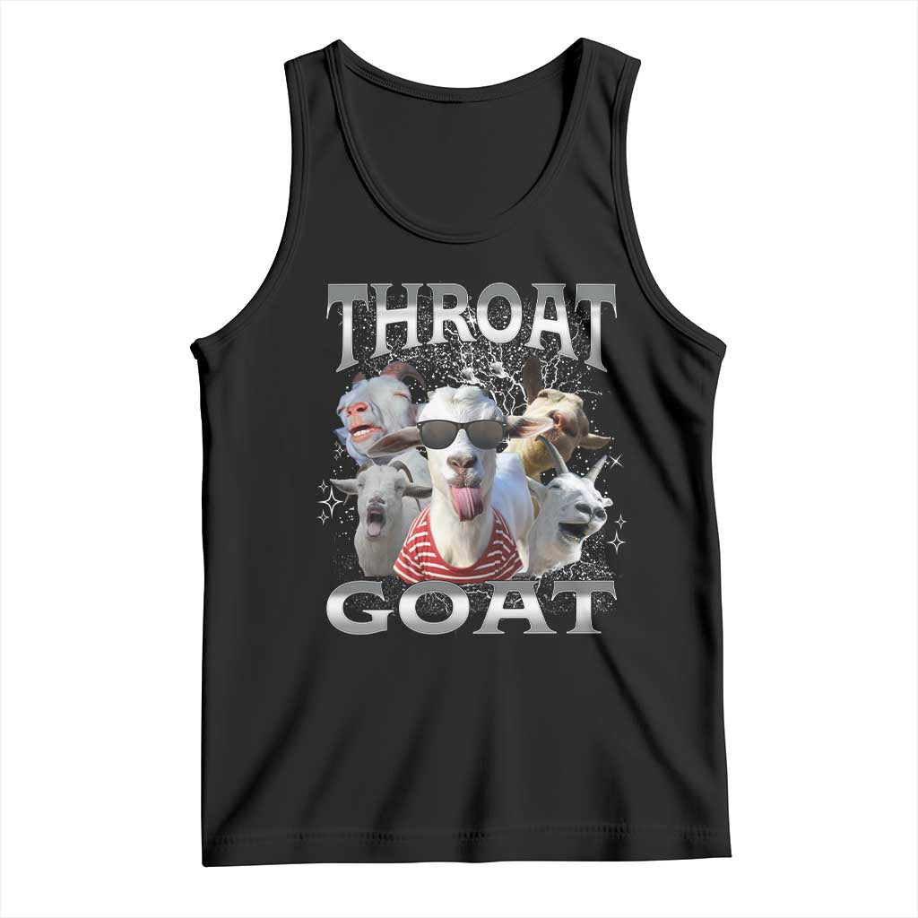 Funny Adult Humor Tank Top Throat Goat Meme TS12 Black Print Your Wear