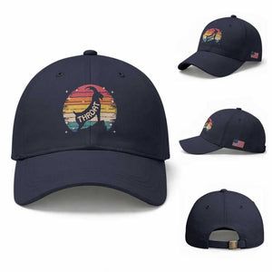 Raunchy Humor Baseball Cap Throat Goat Meme Gift TS12 Baseball Cap Universal Fit Navy Print Your Wear