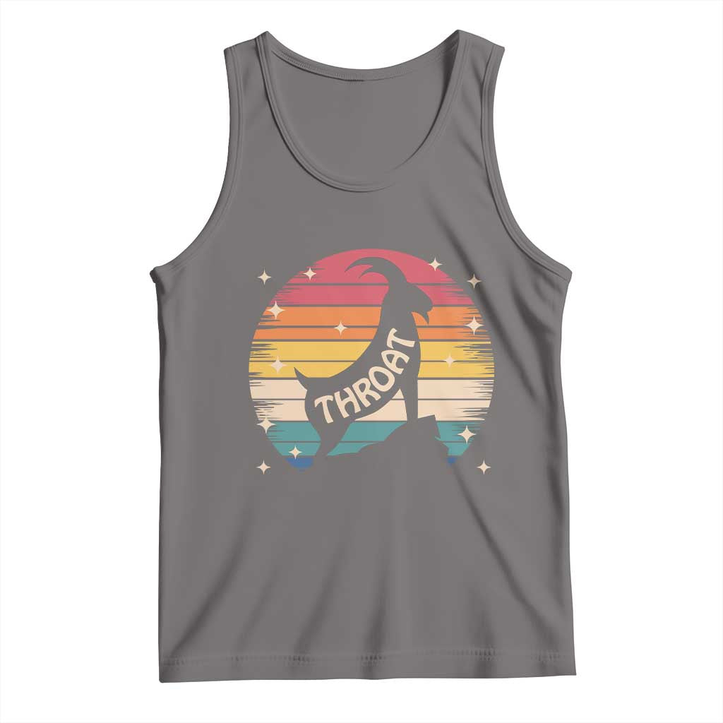 Raunchy Humor Tank Top Throat Goat Meme Gift TS12 Deep Heather Print Your Wear