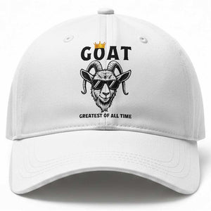 Goat Lover Gift Baseball Cap Funny Motivational Quote Be The G O A T TS12 Print Your Wear