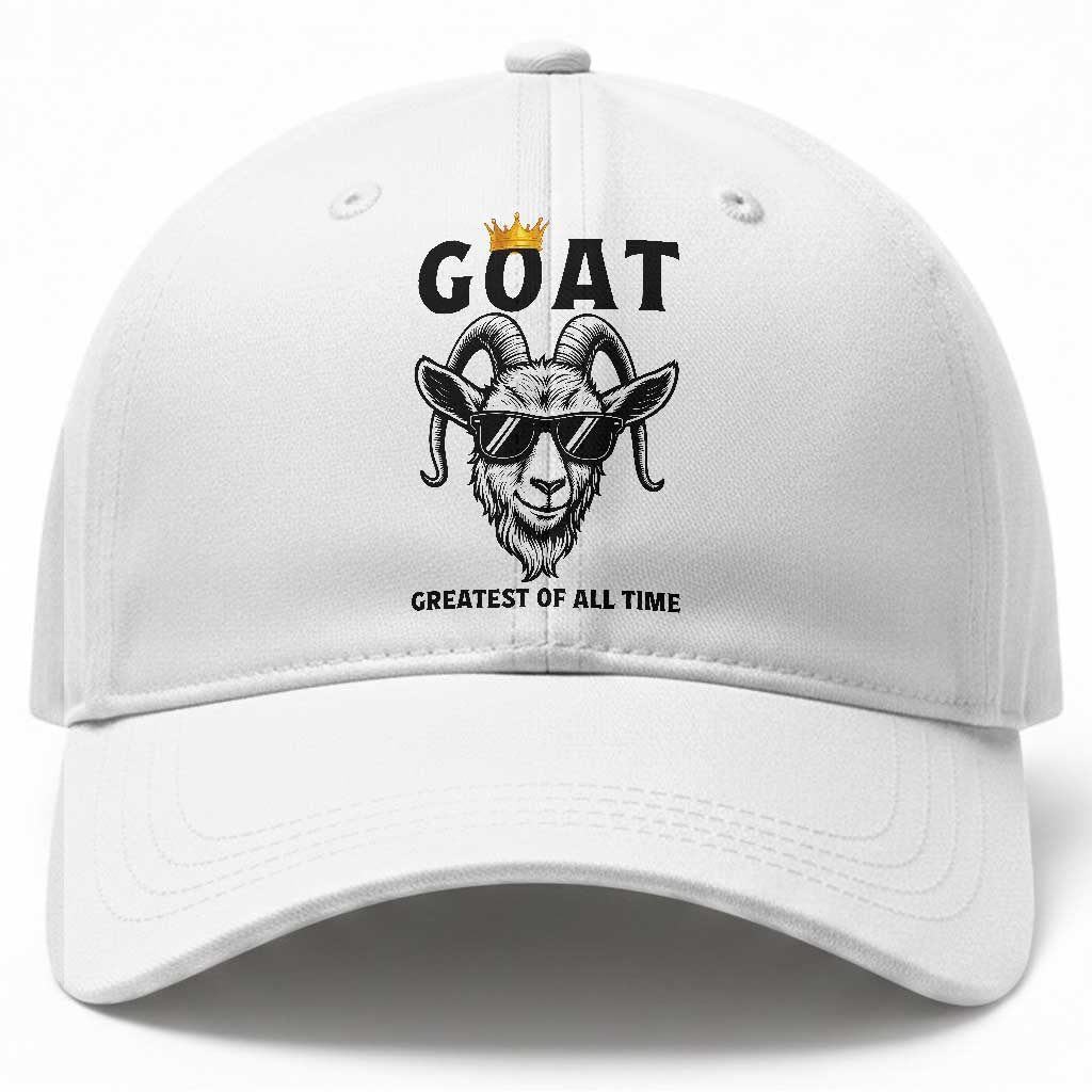 Goat Lover Gift Baseball Cap Funny Motivational Quote Be The G O A T TS12 Print Your Wear