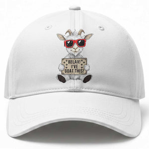 Relax I Have Goat This Baseball Cap Funny Goat Lover Gift TS12 Print Your Wear