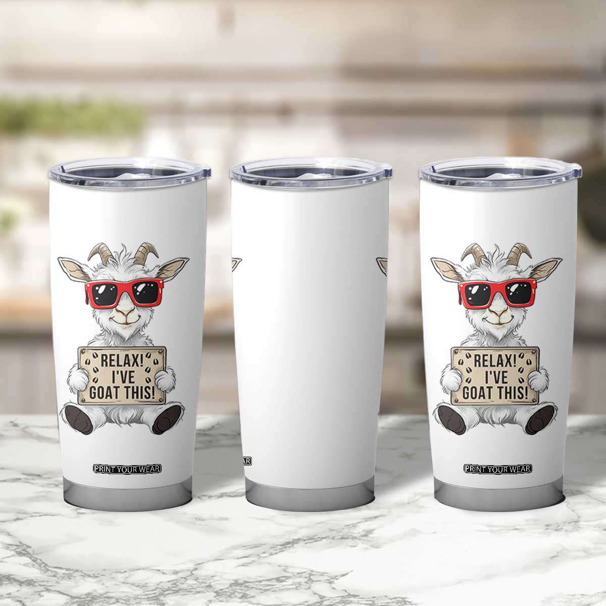 Relax I Have Goat This Tumbler Cup Funny Goat Lover Gift TS12 Print Your Wear