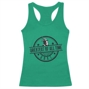 Funny Cool Goat With Sunglasses Racerback Tank Top Animal Lover Farm Gift TS12 Irish Green Print Your Wear