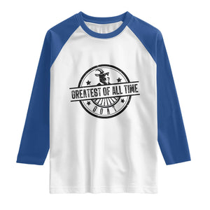 Funny Cool Goat With Sunglasses Raglan Shirt Animal Lover Farm Gift TS12 White Royal Print Your Wear