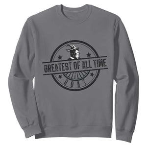 Funny Cool Goat With Sunglasses Sweatshirt Animal Lover Farm Gift TS12 Charcoal Print Your Wear