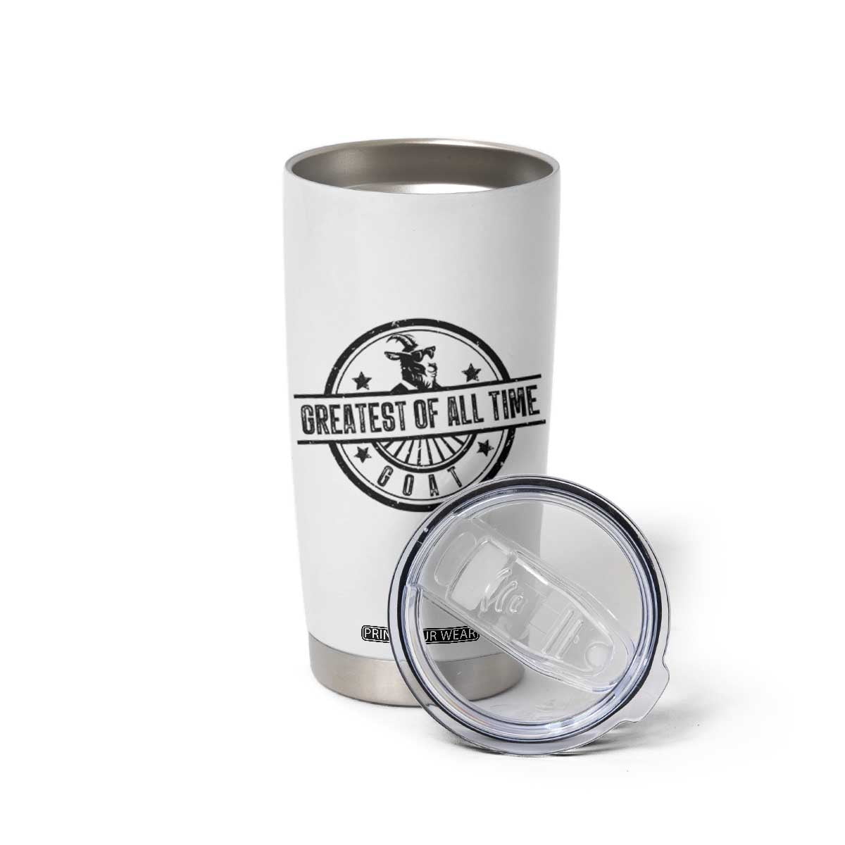 Funny Cool Goat With Sunglasses Tumbler Cup Animal Lover Farm Gift TS12 Print Your Wear