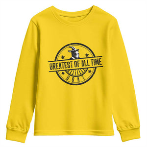Funny Cool Goat With Sunglasses Youth Sweatshirt Animal Lover Farm Gift TS12 Daisy Print Your Wear