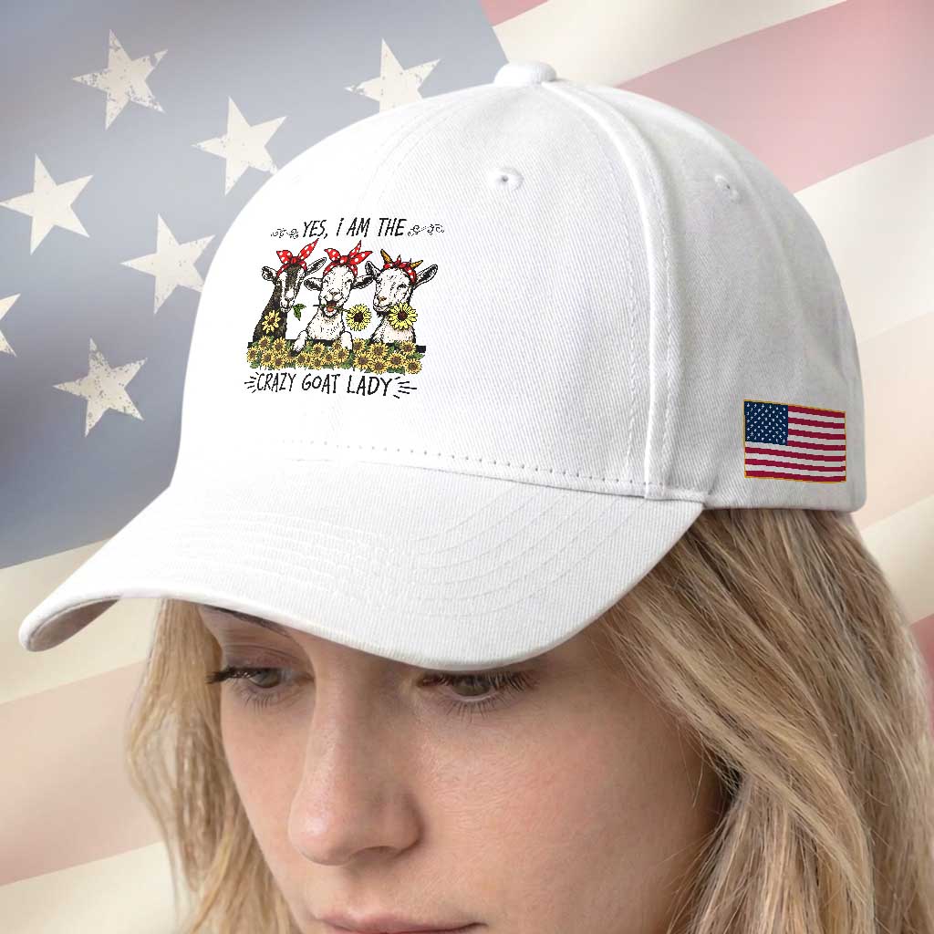 I Am The Crazy Goat Lady Baseball Cap Goat Lady Gift TS12 Print Your Wear