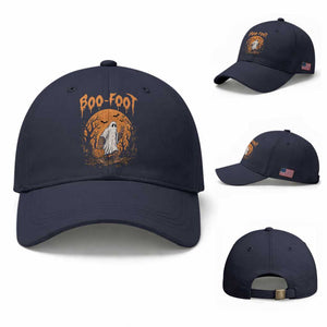 Funny Boo Foot Bigfoot Halloween Baseball Cap Spooky Ghost Pumpkin Night