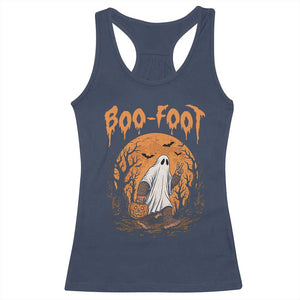 Funny Boo Foot Bigfoot Halloween Racerback Tank Top Spooky Ghost Pumpkin Night