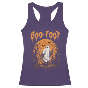 Funny Boo Foot Bigfoot Halloween Racerback Tank Top Spooky Ghost Pumpkin Night