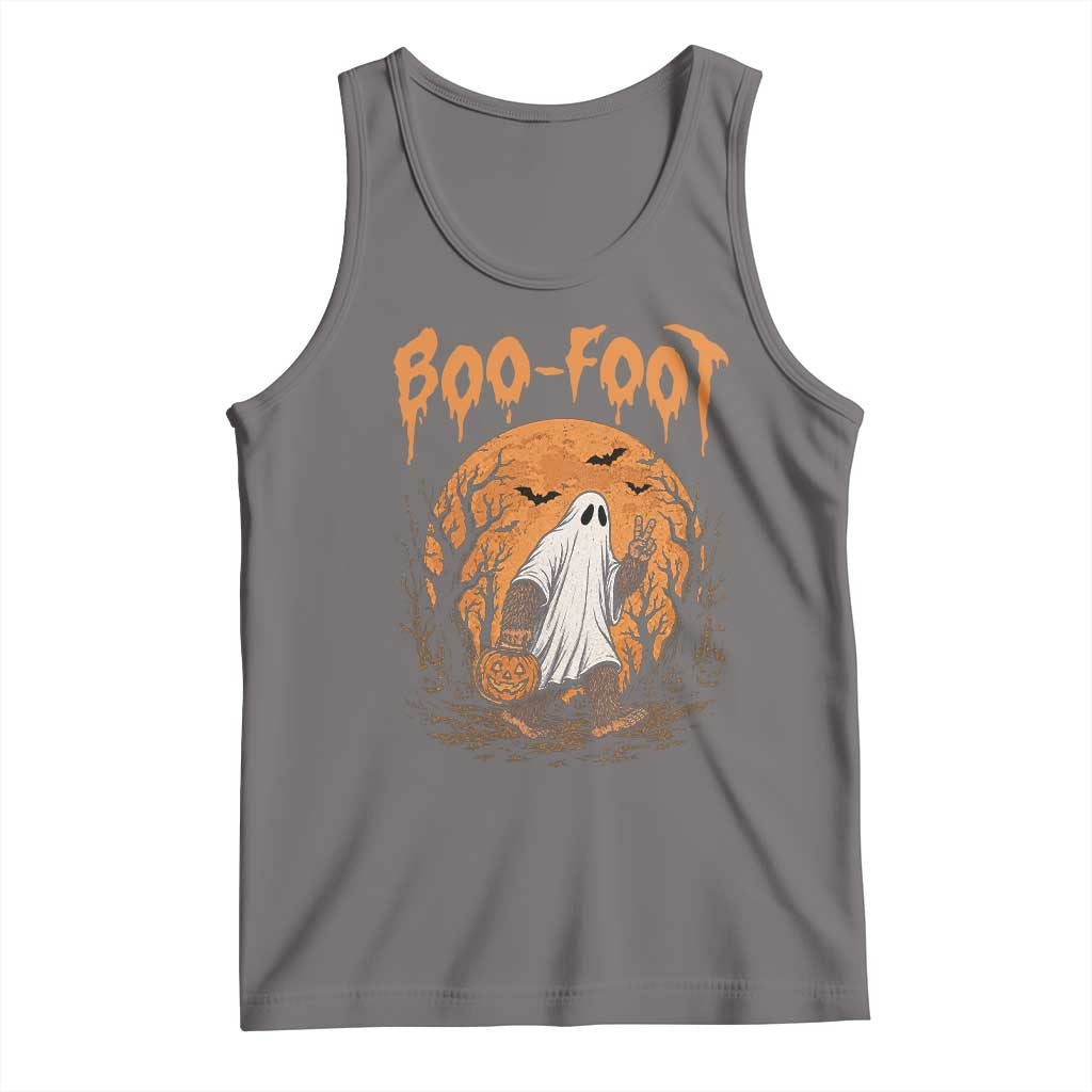 Funny Boo Foot Bigfoot Halloween Tank Top Spooky Ghost Pumpkin Night