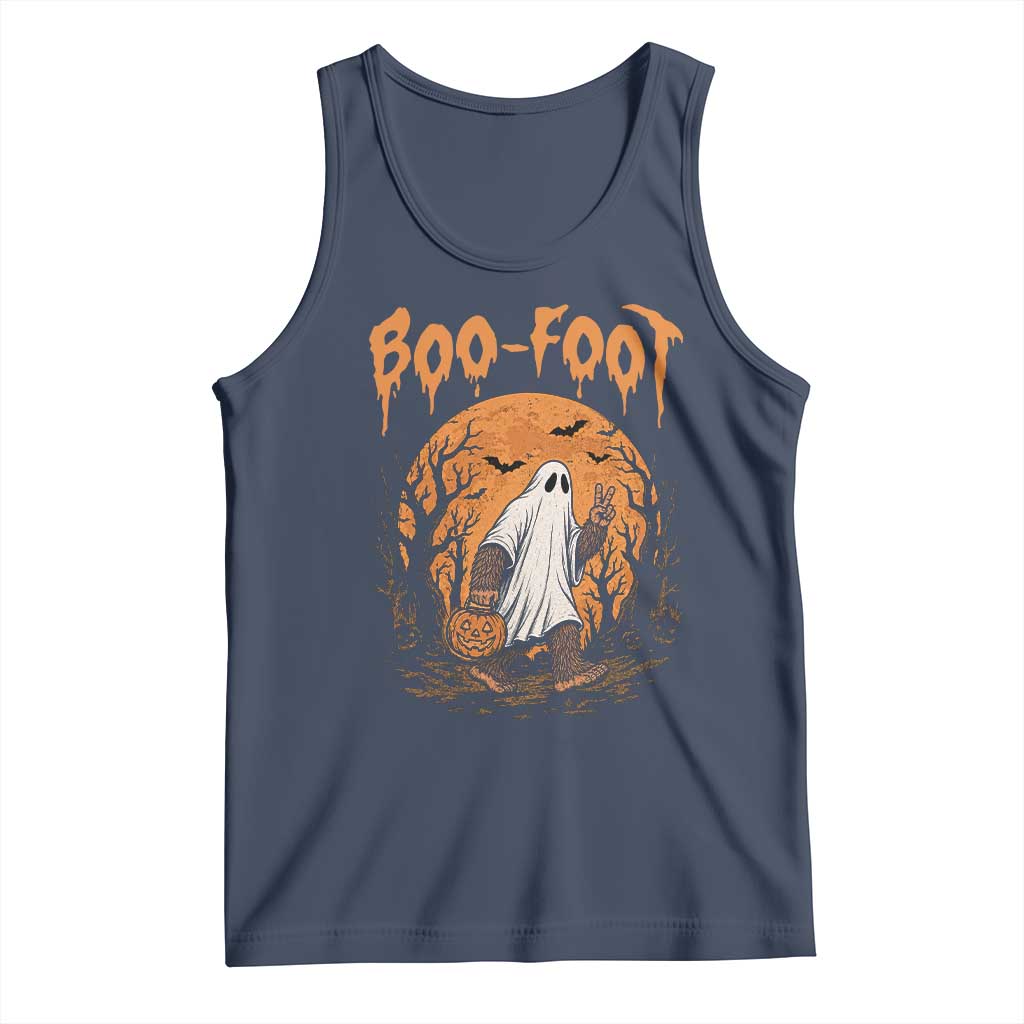 Funny Boo Foot Bigfoot Halloween Tank Top Spooky Ghost Pumpkin Night