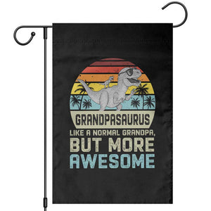Vintage Grandpasaurus Garden Flag Like A Normal Grandpa But More Awesome
